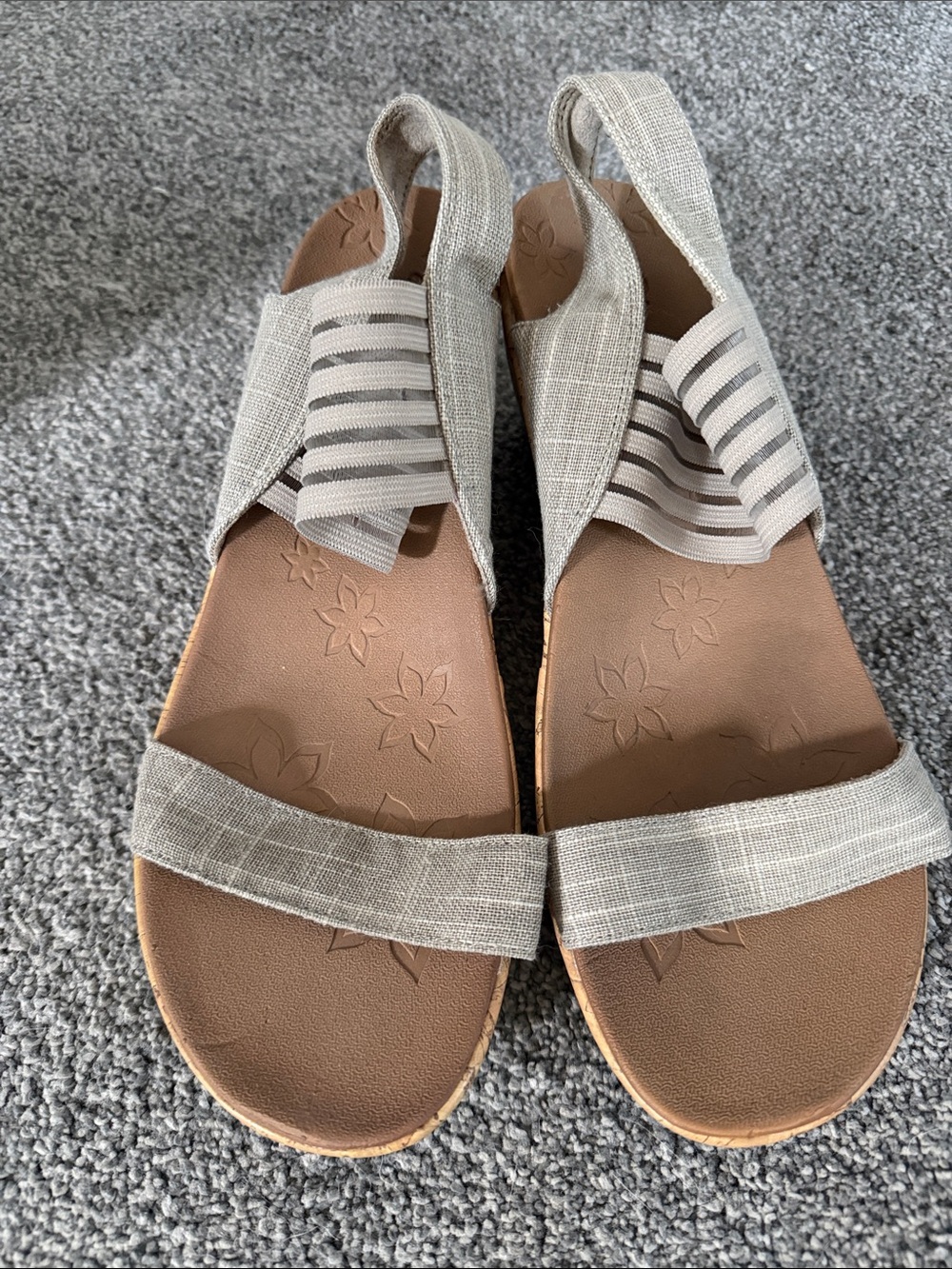 Skechers Women's Light Beige Slingback Sandals